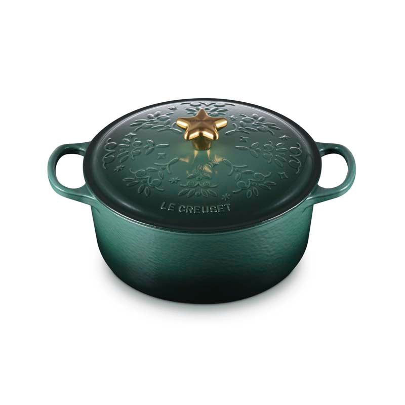 Le Creuset Cast Iron Noel Round Casserole 24cm (7311019343930)