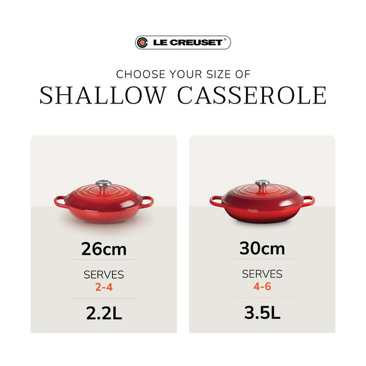 Le Creuset Signature Cast Iron Shallow Casserole (2458365657146)