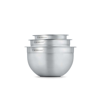 Le Creuset Stainless Steel Mixing Bowls (Set of 3) (7085530284090)