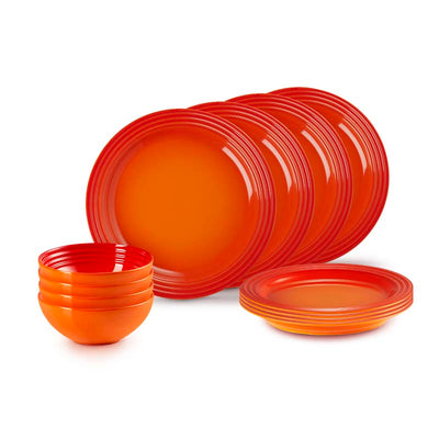 Le Creuset Stoneware 12 piece Dinnerware Set (7354930069562)