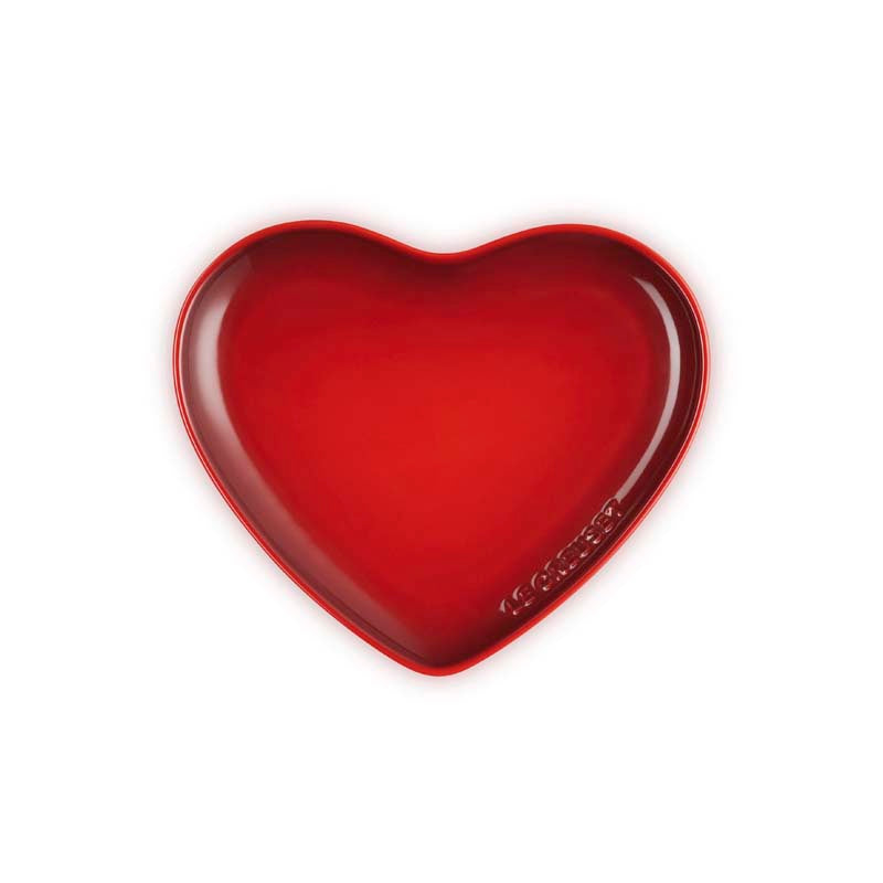 Le Creuset Stoneware Heart Shaped Plate 23cm (7184545906746)