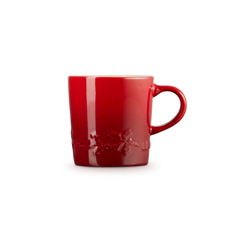 Le Creuset Stoneware Holly Cappuccino Mug 200ml (14806662054266)