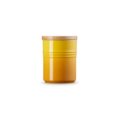 Le Creuset Stoneware Medium Storage Jar with Wooden Lid Nectar (7080706572346)