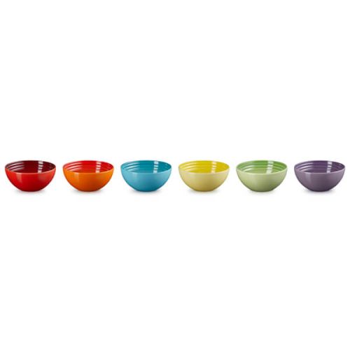 Le Creuset Stoneware Serving Bowls Rainbow 12cm (Set of 6) (7135056363578)