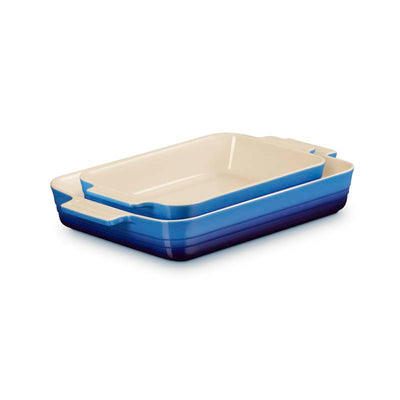 Le Creuset Classic Stoneware Rectangular 2-Piece Oven Dish Set 25/32cm (7354930266170)