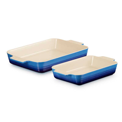 Le Creuset Classic Stoneware Rectangular 2-Piece Oven Dish Set 25/32cm (7354930266170)