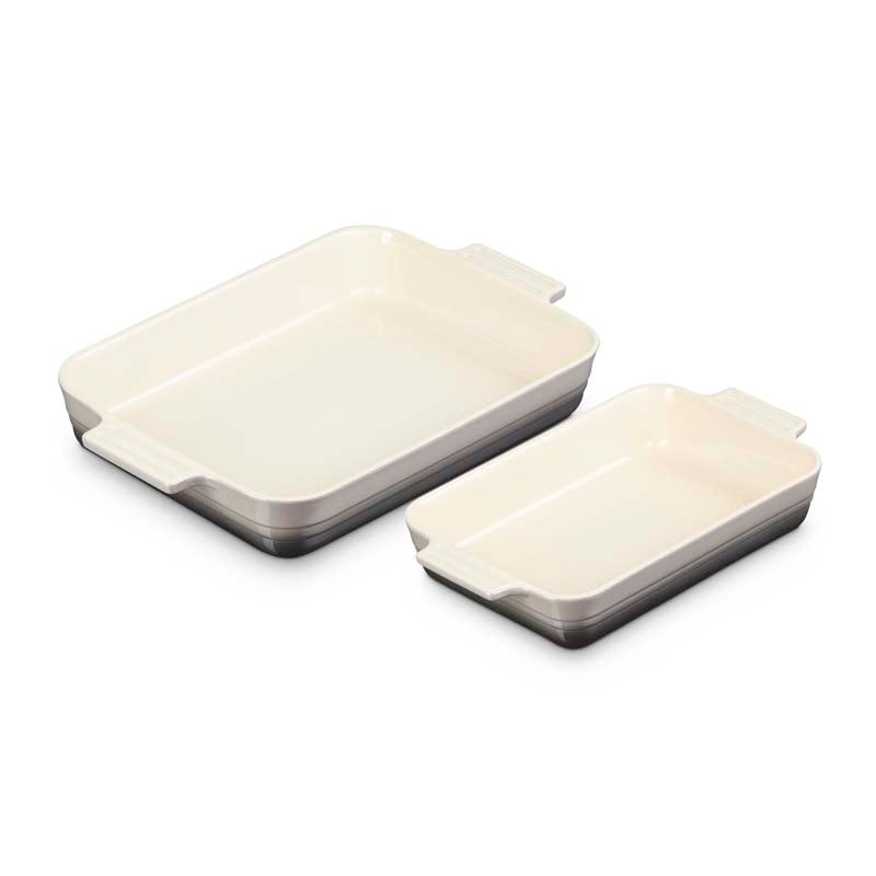 Le Creuset Classic Stoneware Rectangular 2-Piece Oven Dish Set 25/32cm (7354930266170)