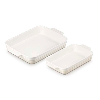 Le Creuset Classic Stoneware Rectangular 2-Piece Oven Dish Set 25/32cm (7354930266170)