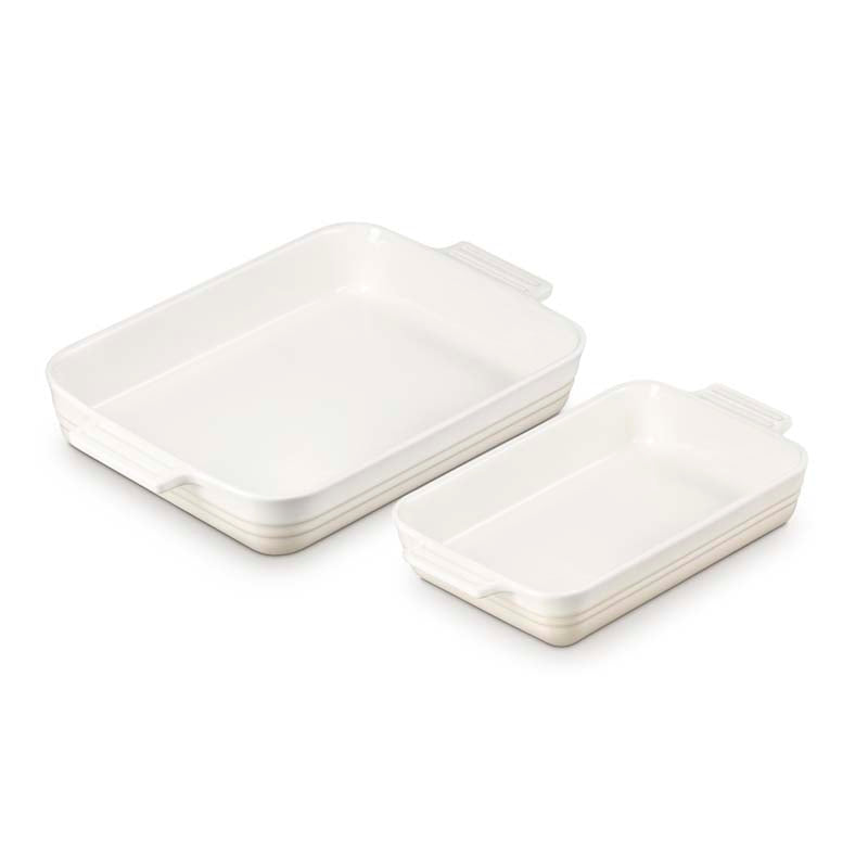 Le Creuset Classic Stoneware Rectangular 2-Piece Oven Dish Set 25/32cm (7354930266170)