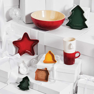 Le Creuset Stoneware Set of 4 Christmas Mini Dishes (7311019180090)