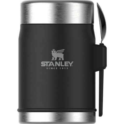 Stanley Food Jar + Spork 0.4L Black  (253473) (7312222683194)