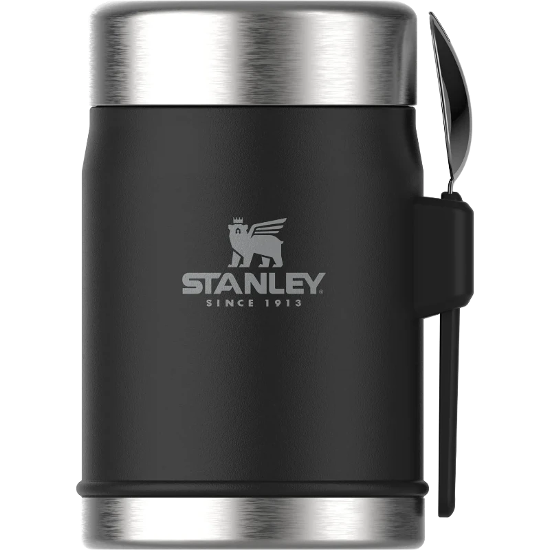 Stanley Food Jar + Spork 0.4L Black  (253473) (7312222683194)