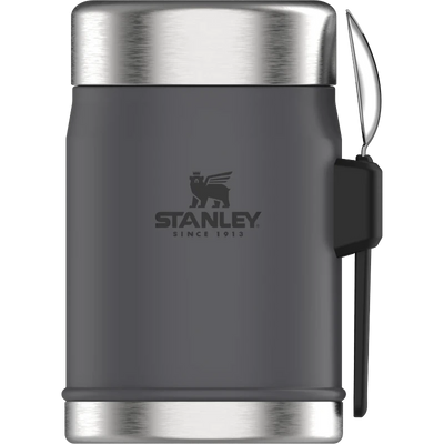 Stanley Food Jar + Spork 0.4L Charcoal (253476) (7312222650426)