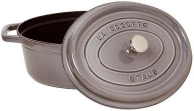 Staub Cast Iron Cocotte Oval 29cm Graphite (342333) (7311024291898)