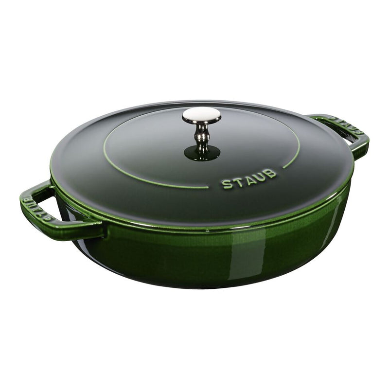 Staub Cast Iron Saute Pan Chistera 24cm Basil Green (361309) (7311024095290) (7311024062522)