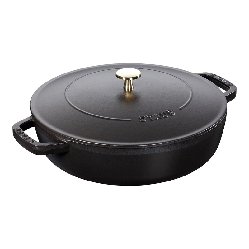 Staub Cast Iron Saute Pan Chistera 24cm Black (361307) (7311024160826) (7311024062522)