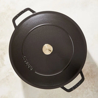 Staub Cast Iron Saute Pan Chistera 24cm Black (361307) (7311024160826) (7311024062522)