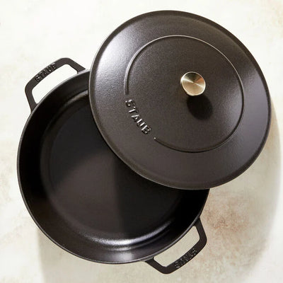 Staub Cast Iron Saute Pan Chistera 24cm Black (361307) (7311024160826) (7311024062522)