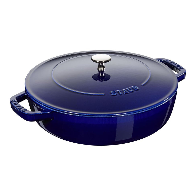 Staub Cast Iron Saute Pan Chistera 24cm Dark Blue (361308) (7311024128058) (7311024062522)