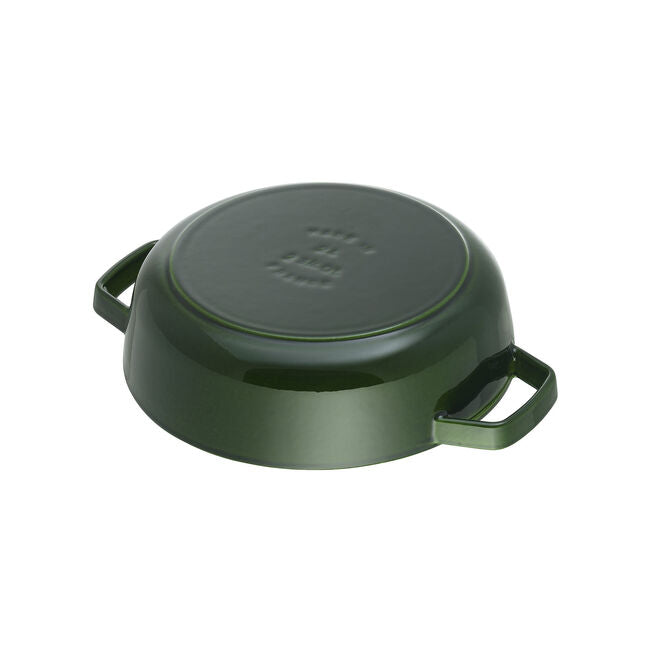 Staub Cast Iron Saute Pan Chistera 28cm Basil Green (361312) (7311023996986) (7311024062522)