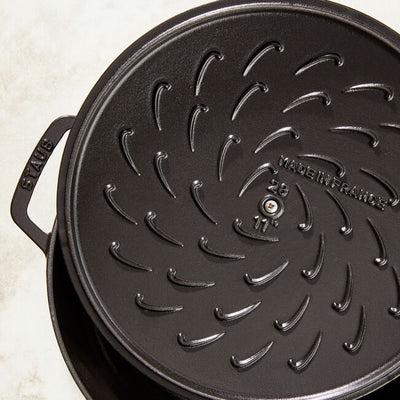 Staub Cast Iron Saute Pan Chistera 28cm Black (361310) (7311024062522)