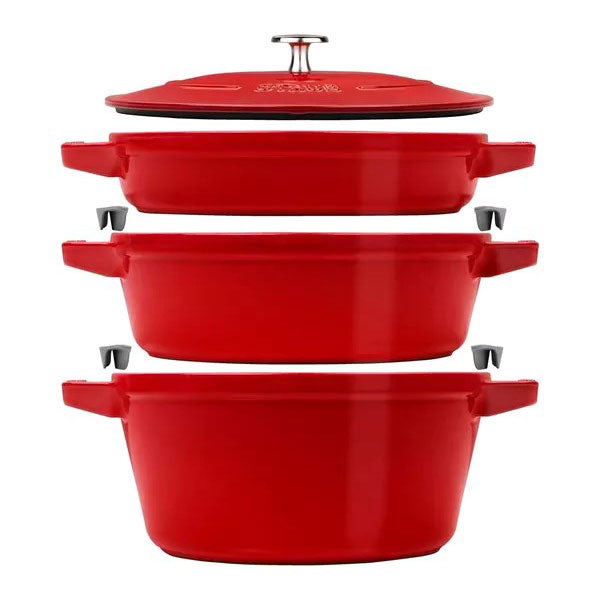 Staub Stackable 3 Piece Cast Iron Pot Set – Art of Living Cookshop