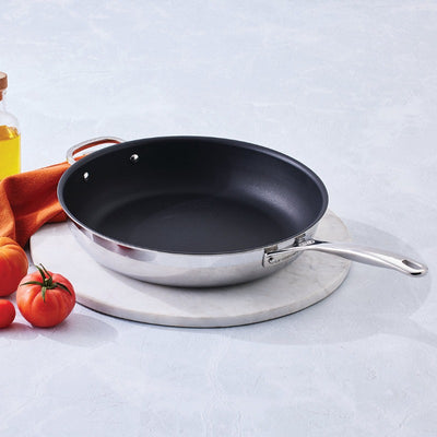 Le Creuset Signature Stainless Steel Non-Stick Deep Frying Pan 32cm (7046648004666)