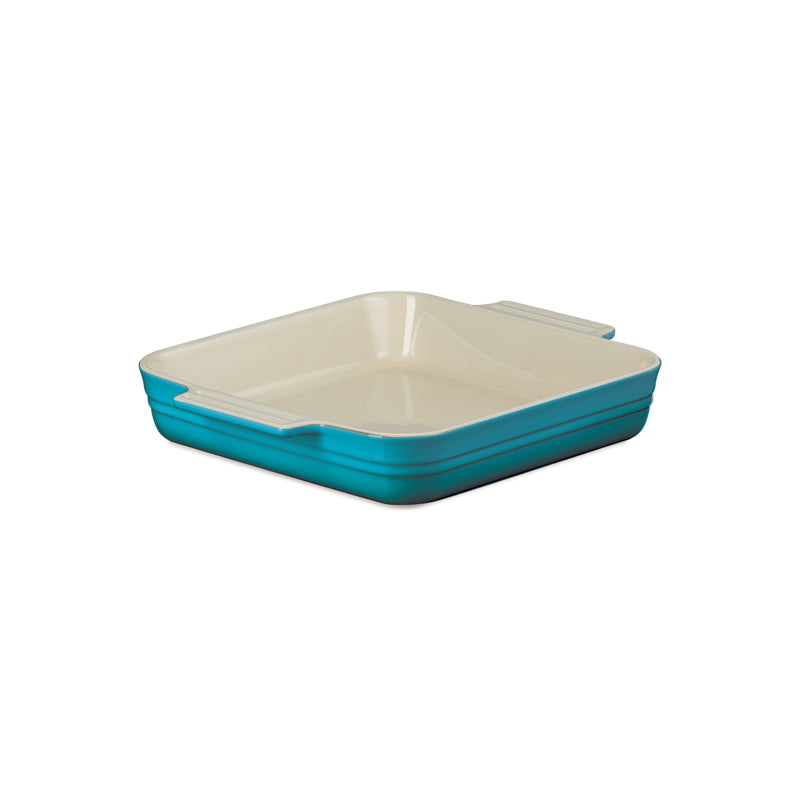 Le Creuset Stoneware 23cm Classic Square Dish Teal (6548384776250)