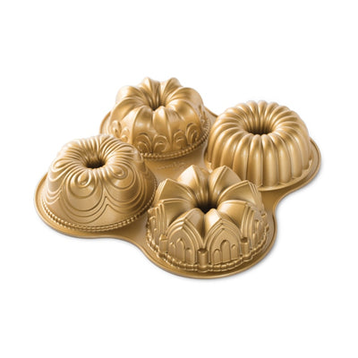 Nordic Ware Gold Bundt Quartet Pan (6768059973690)