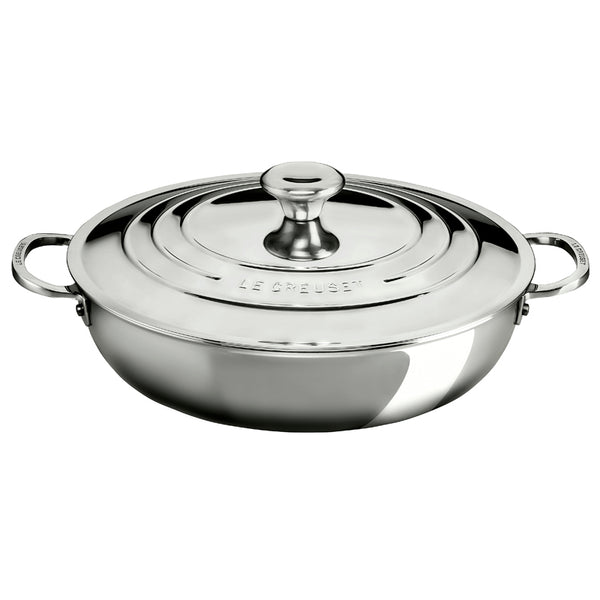 Le Creuset Signature Stainless Steel Shallow Casserole 30cm (2382854127674)