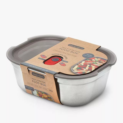 Black & Blum Rectangular Microwaveable Multifunction Food Box Stainless Steel Medium (7027974078522)