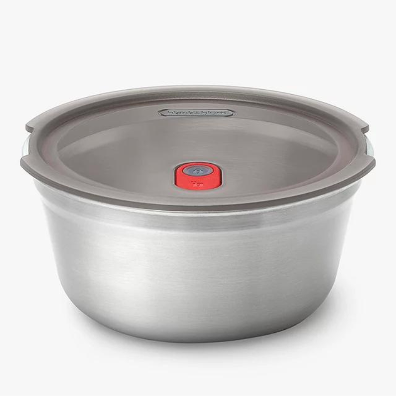 Black & Blum Round Microwaveable Multifunction Food Bowl Stainless Steel Large (7027974012986)