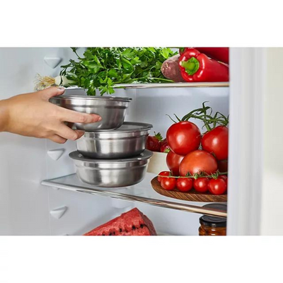 Black & Blum Round Microwaveable Multifunction Food Bowl Stainless Steel Small (7027974111290)