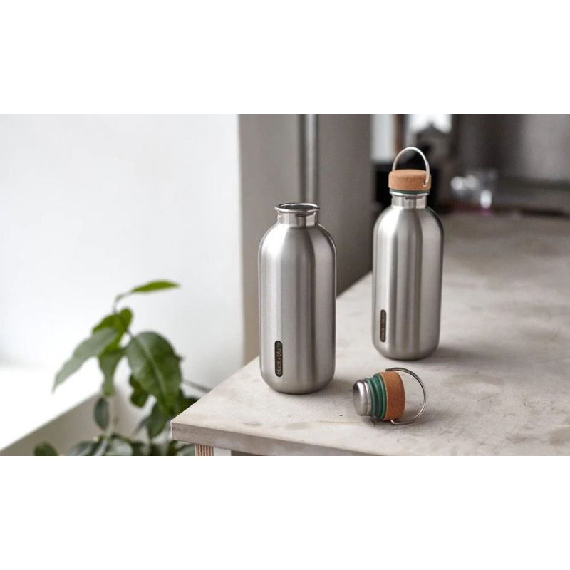 Black & Blum Bottle Ocean Steel/Cork 0.6L (6870948479034)