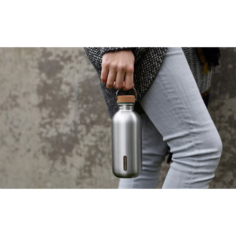 Black & Blum Bottle Ocean Steel/Cork 0.6L (6870948479034)