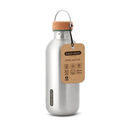 Black & Blum Bottle Ocean Steel/Cork 0.6L (6870948479034)