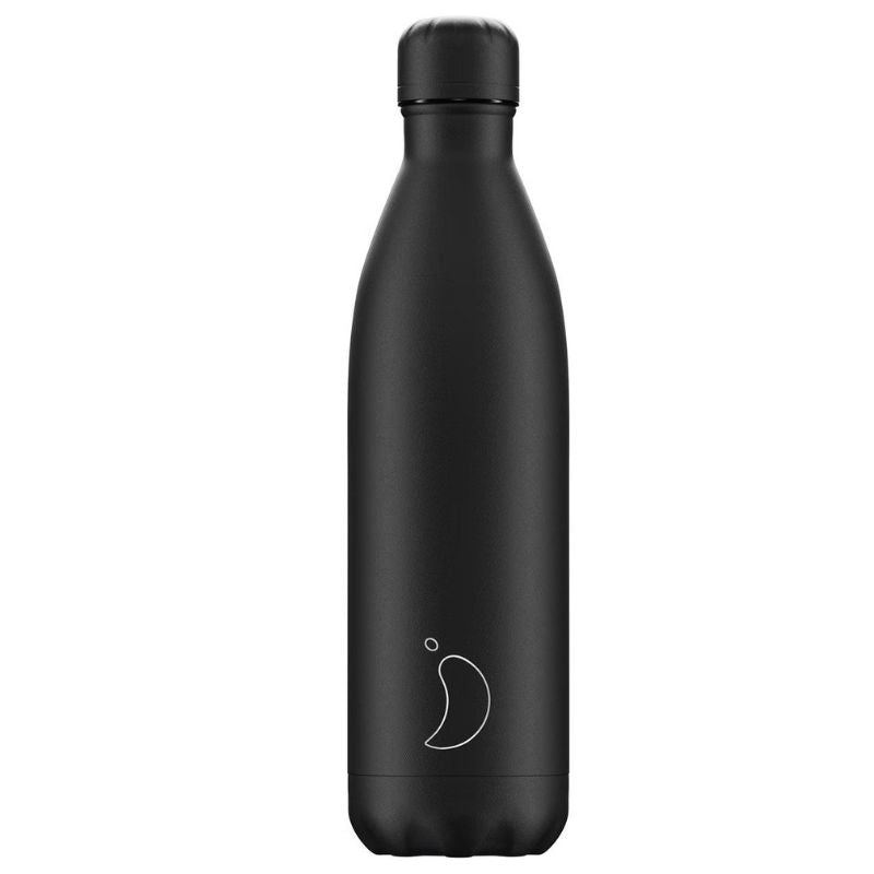 Chillys Monochrome All Black 750ml Bottle (6858153623610)