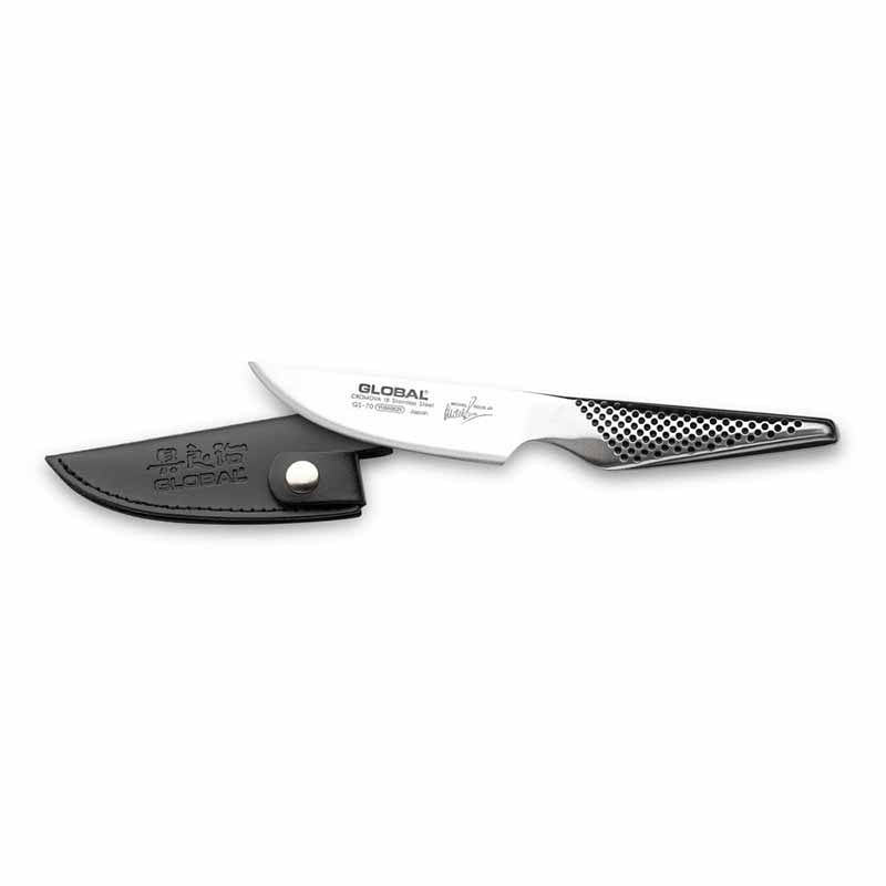Global Utility Knife 11cm with Leather Sheath (6762738778170)
