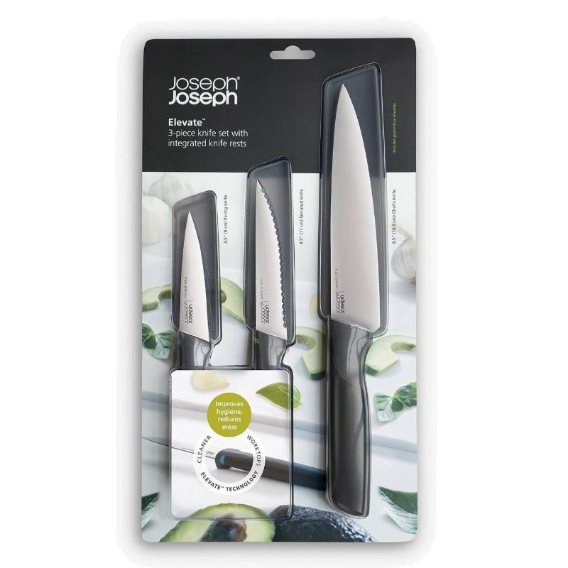Joseph Joseph Elevate Kitchen Knife Set (3 Piece) (6762740219962)