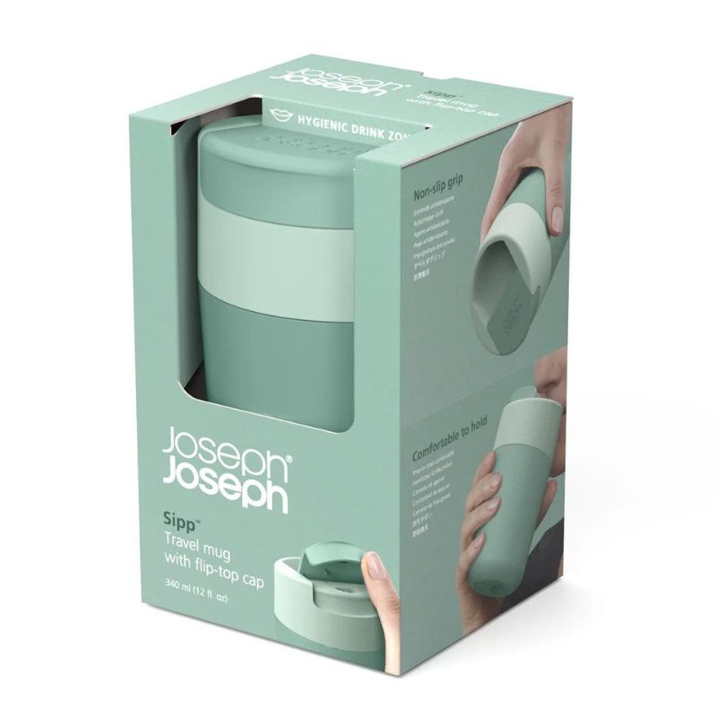 JosephJoseph Sipp Travel Mug 340ml Green (6870247833658)