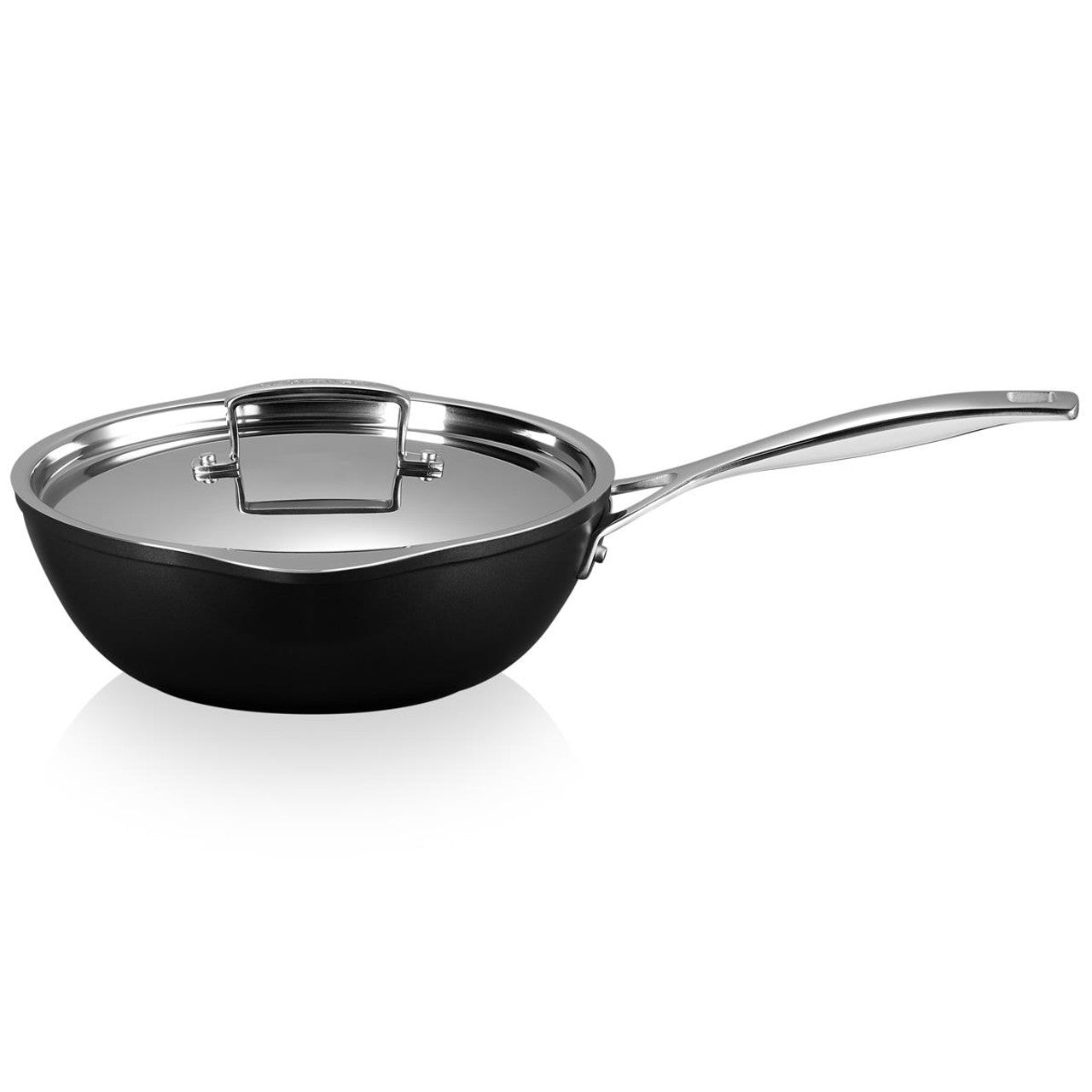 Cook Sop Le Creuset Toughened Non Stick Chefs Pan with Pour Spout 24cm – Art of ...