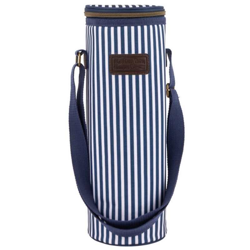 Navigate Three Rivers Insulated Bottle Bag - Single Blue/White Stripe (6789023760442)