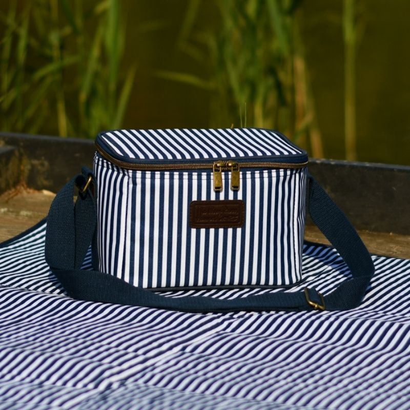 Navigate Three Rivers Insulated Personal Cool Bag Blue/White Stripe (6789023793210)