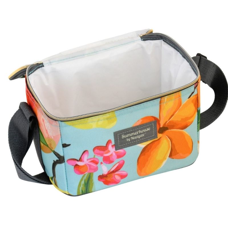 Navigate Waikiki Personal Cool Bag Floral/Aqua (6789023891514)