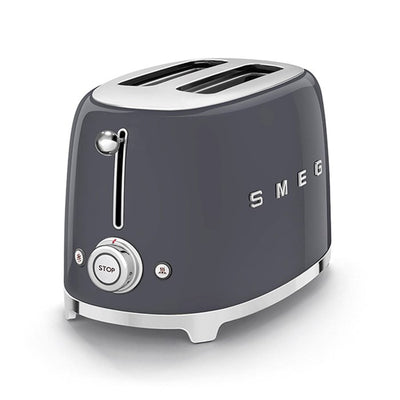 Smeg 2 Slice Toaster Slate Grey (6859286380602)