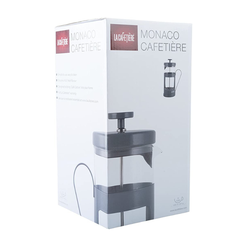 La Cafetiere  Monaco Cafetiere 8 Cup Grey (6858686529594)