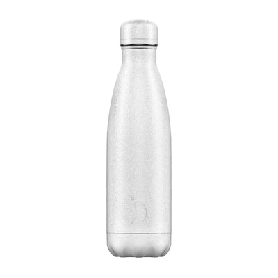 Chilly's Sparkly White Bottle 500ml - Art of Living Cookshop (4468283146298)