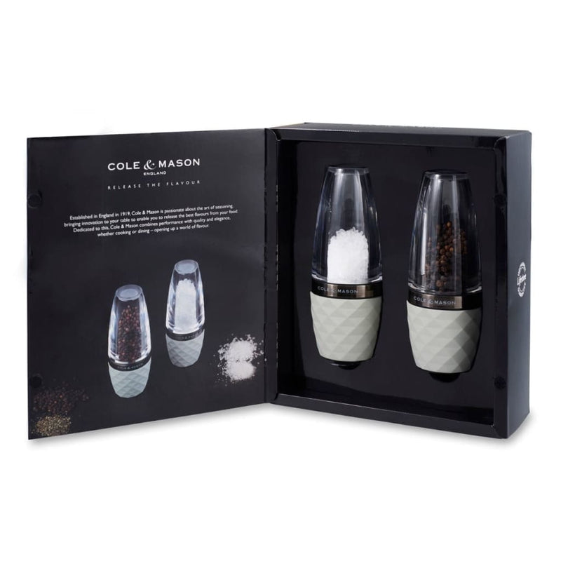 Cole & Mason City Concrete & Acrylic Salt and Pepper Gift Set 165mm - Art of Living Cookshop (2527908724794)