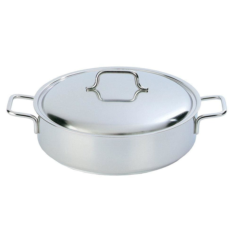 Demeyere Apollo Shallow Casserole with Lid 28cm / 4.8L Stainless Steel - Art of Living Cookshop (2368206307386)