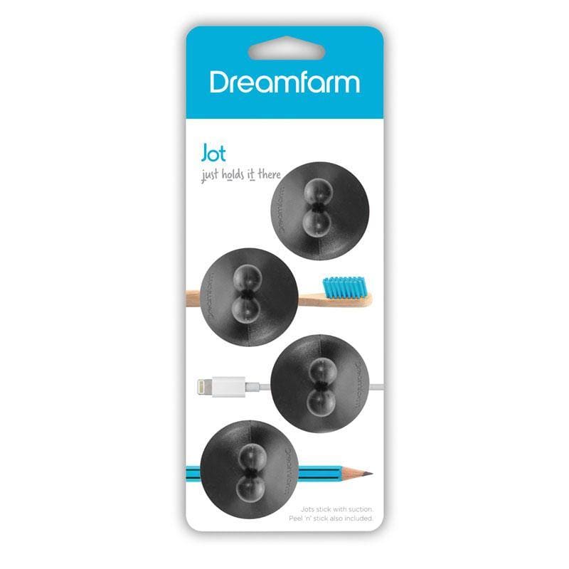 DreamFarm Jot Hooks Black - Pack of 4 (6598573260858)